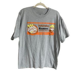 Naruto Shippuden Ichiraku Ramen Miso Chashu Pork Flavor Men's Graphic Shirt EUC